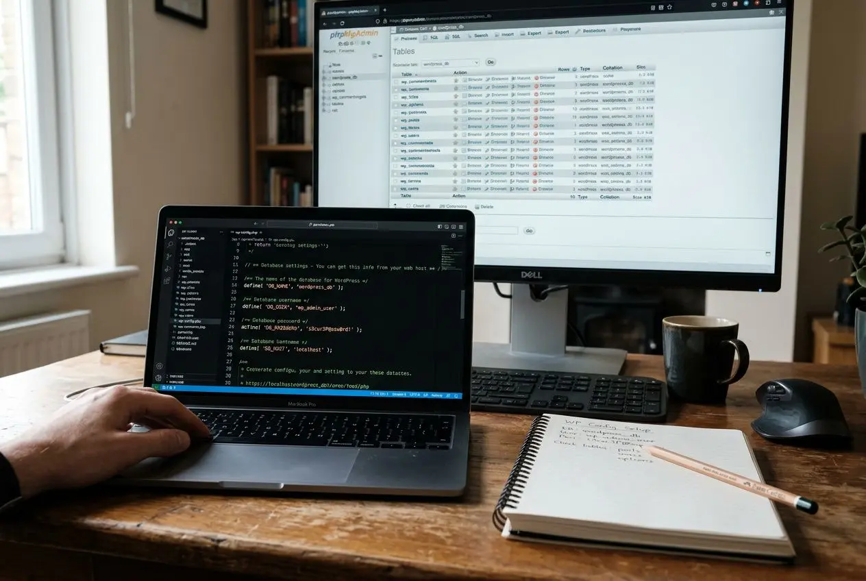 Correction wp-config et base de données