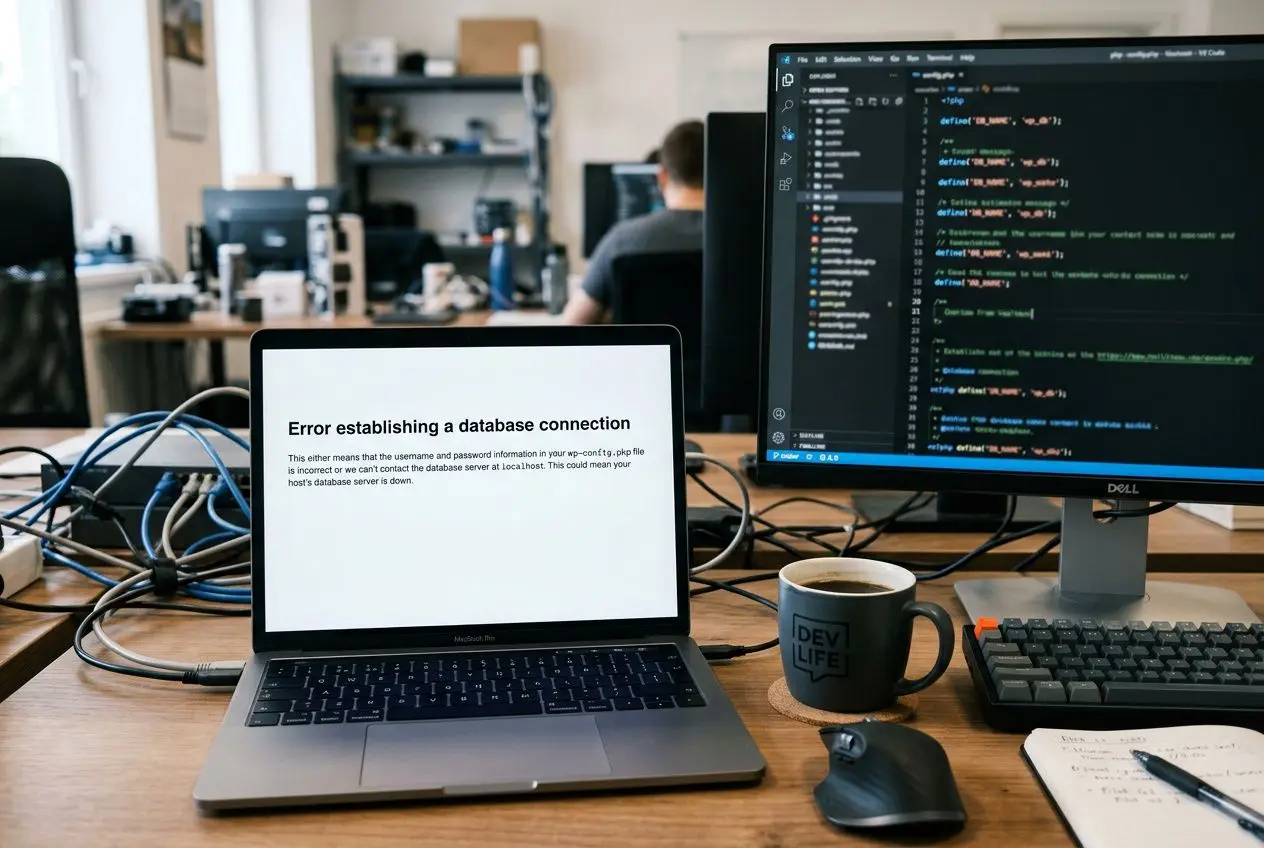 Erreur connexion base données WordPress