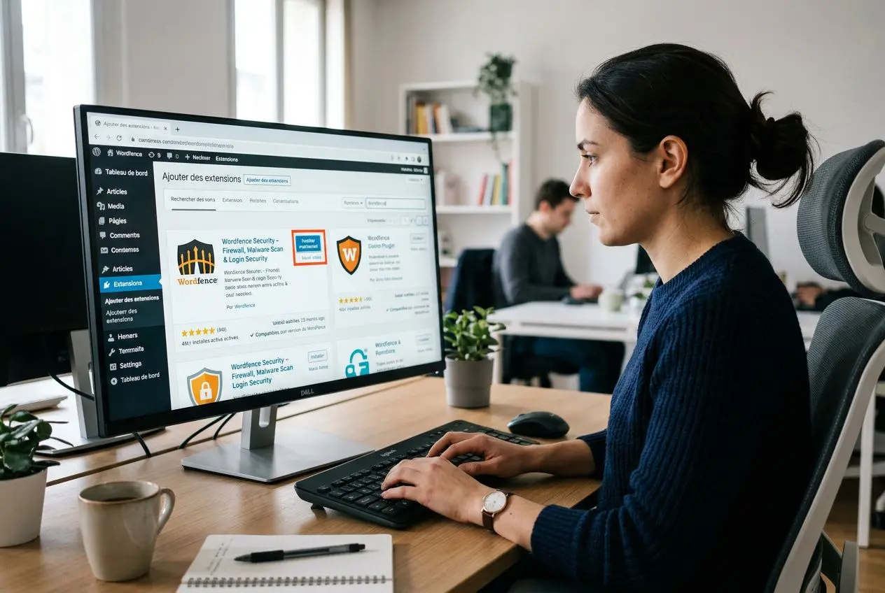 Installation Wordfence depuis tableau de bord WordPress