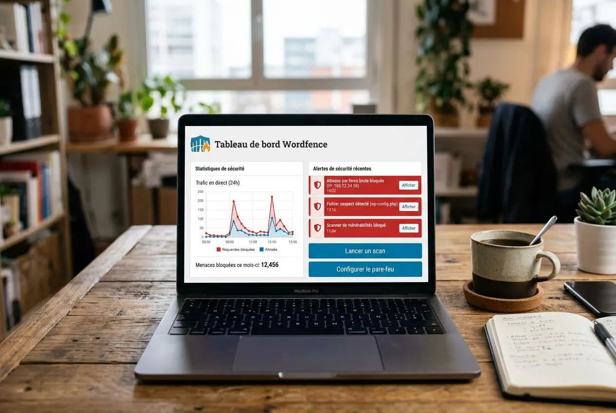 Tableau de bord Wordfence Security
