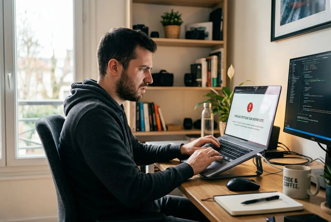 Développeur face à une erreur d'accès à l'administration WordPress