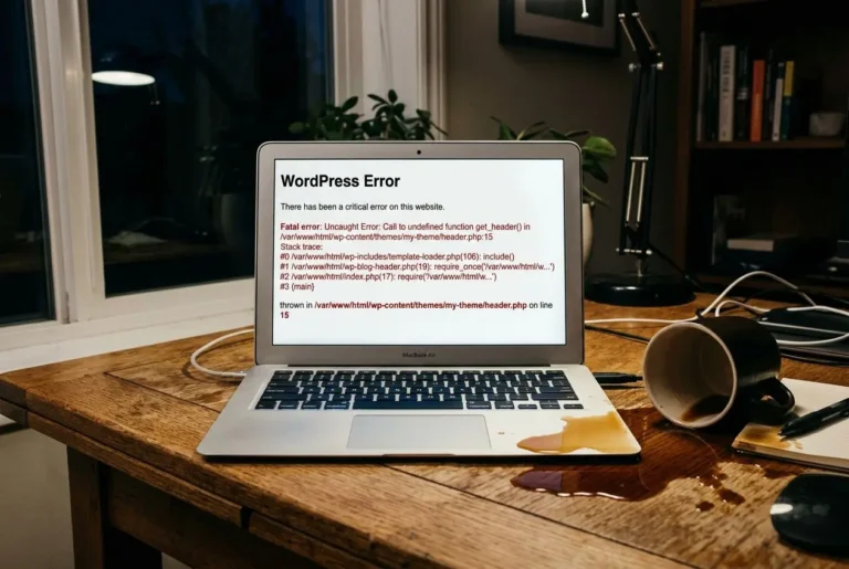Écran d'erreur WordPress lié à un conflit de plugins