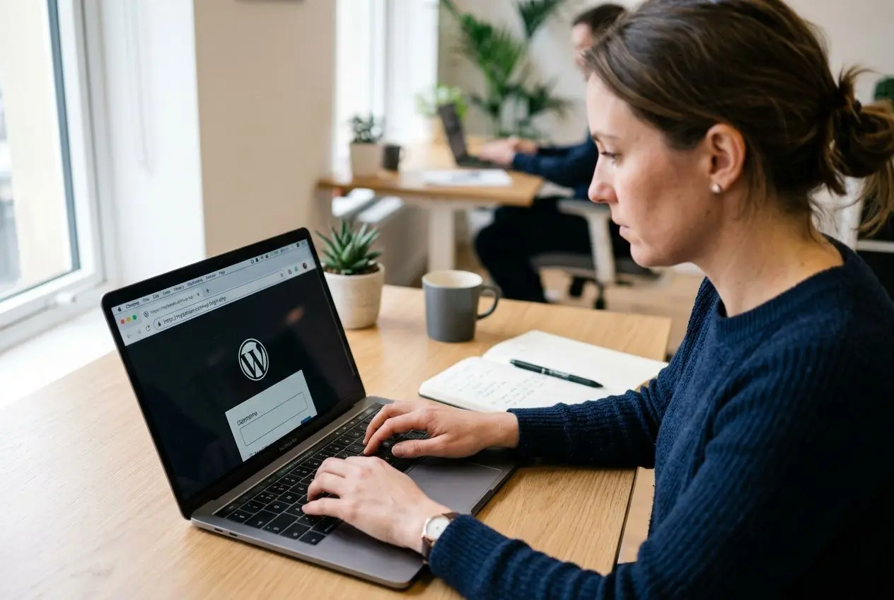 Accès à l'URL de connexion WordPress dans un navigateur