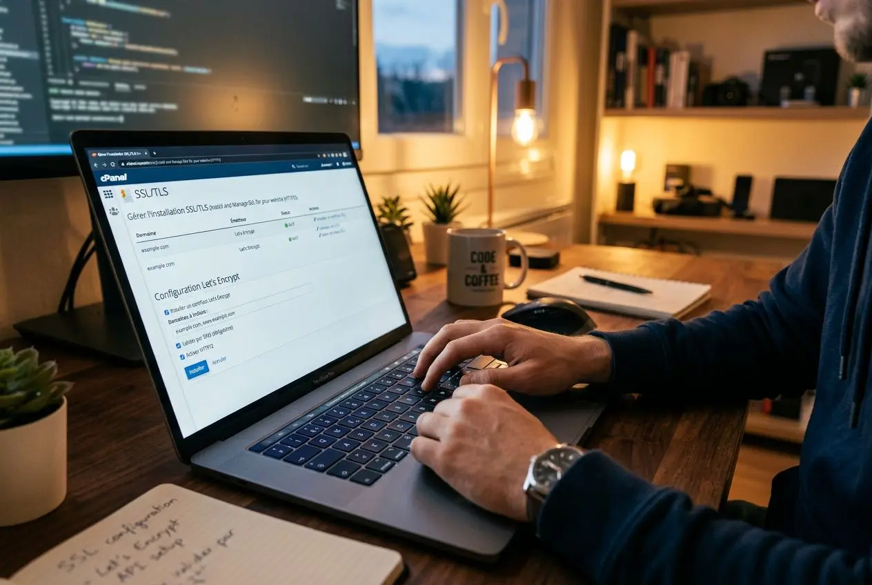 Activation du certificat SSL depuis un panel d'hébergement cPanel