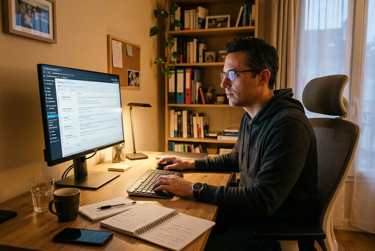 Administrateur WordPress configurant un plugin de cache gratuit