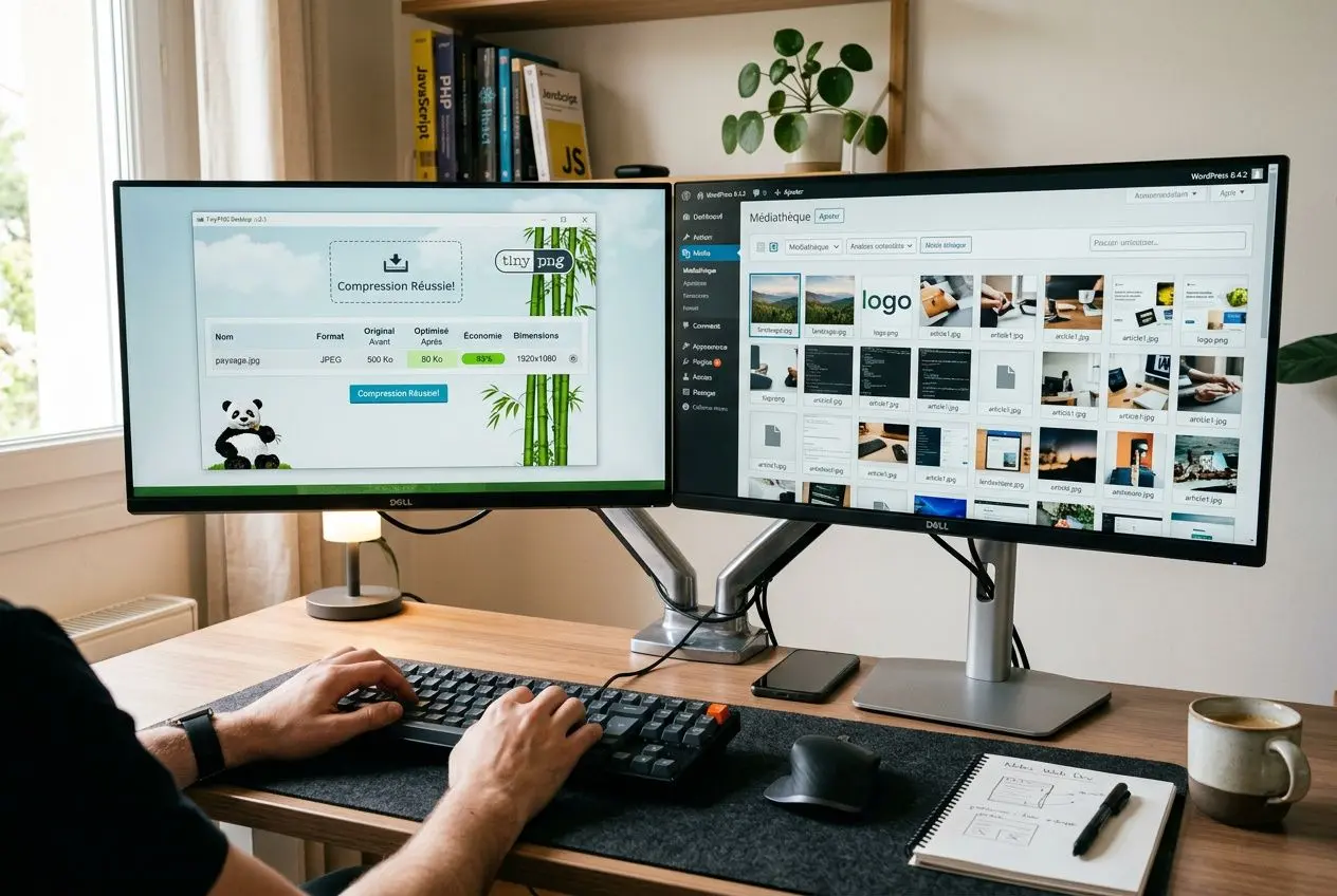 Compression d'images pour optimiser un site WordPress