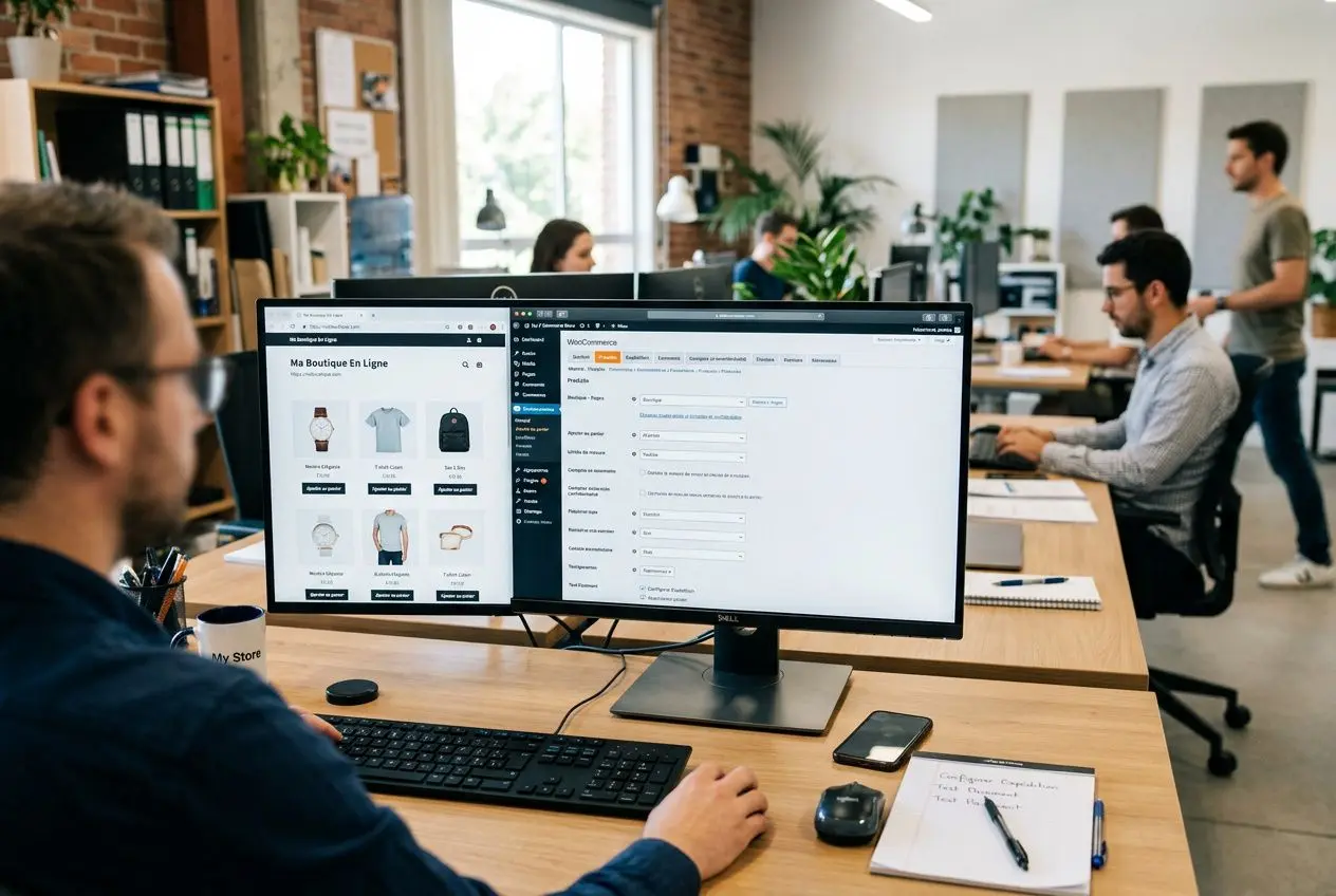 Configuration des réglages WooCommerce dans le tableau de bord
