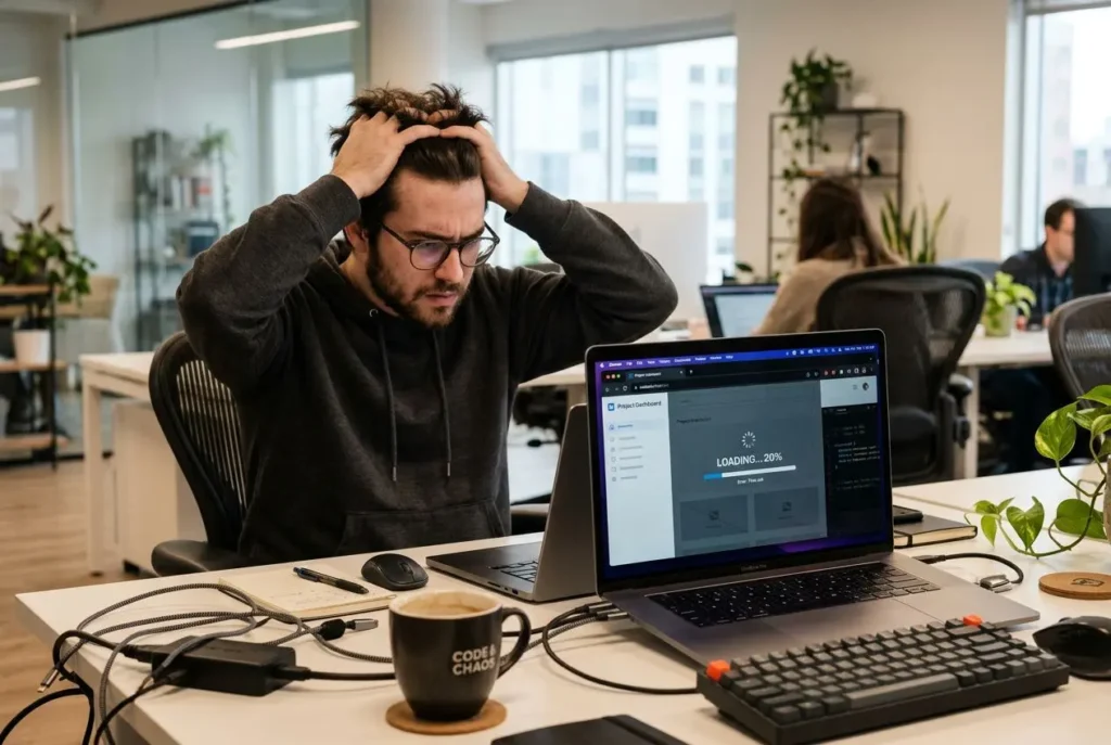 Développeur face à un site WordPress lent