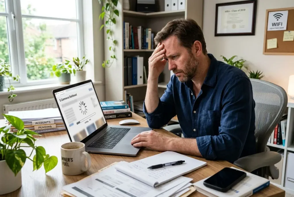 Site WordPress lent sur un ordinateur portable