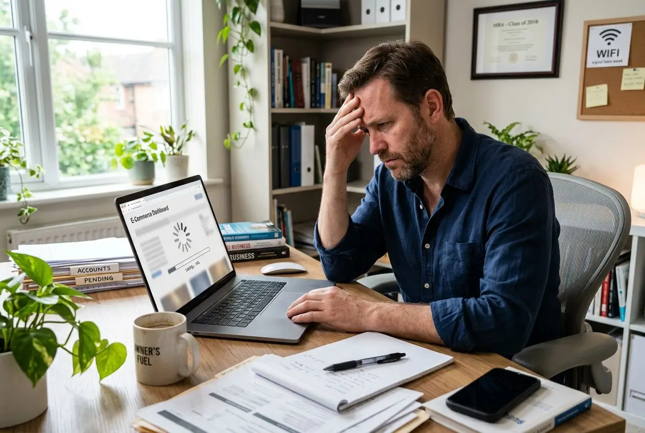 Site WordPress lent sur un ordinateur portable